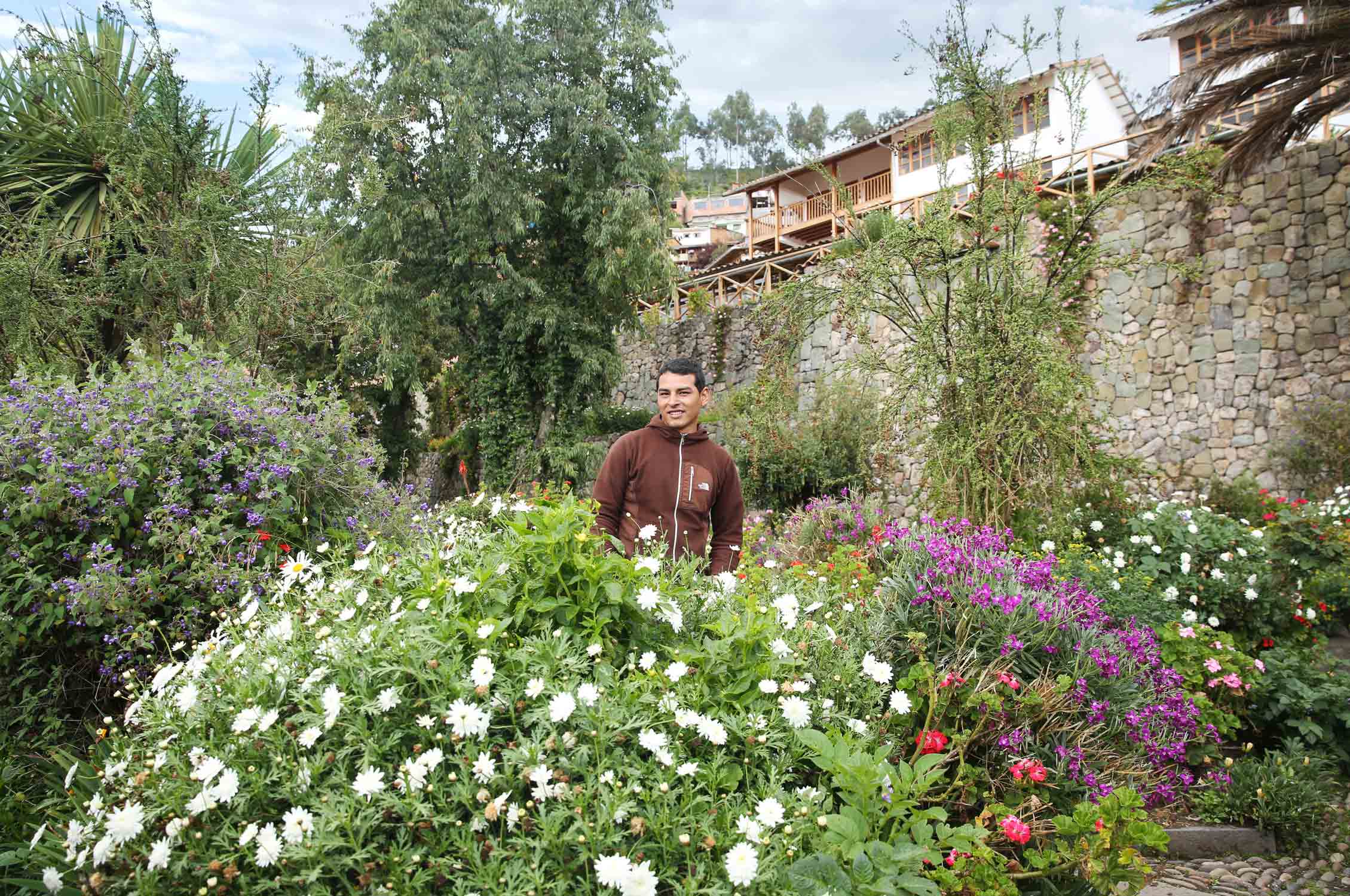 School garden Cusco, Peru, Gardening, Garten, Pflanzen, Plants, Outdoor, Draußen, grün, green, grüner Daumen, green Thumb, Schulgarten, Campus