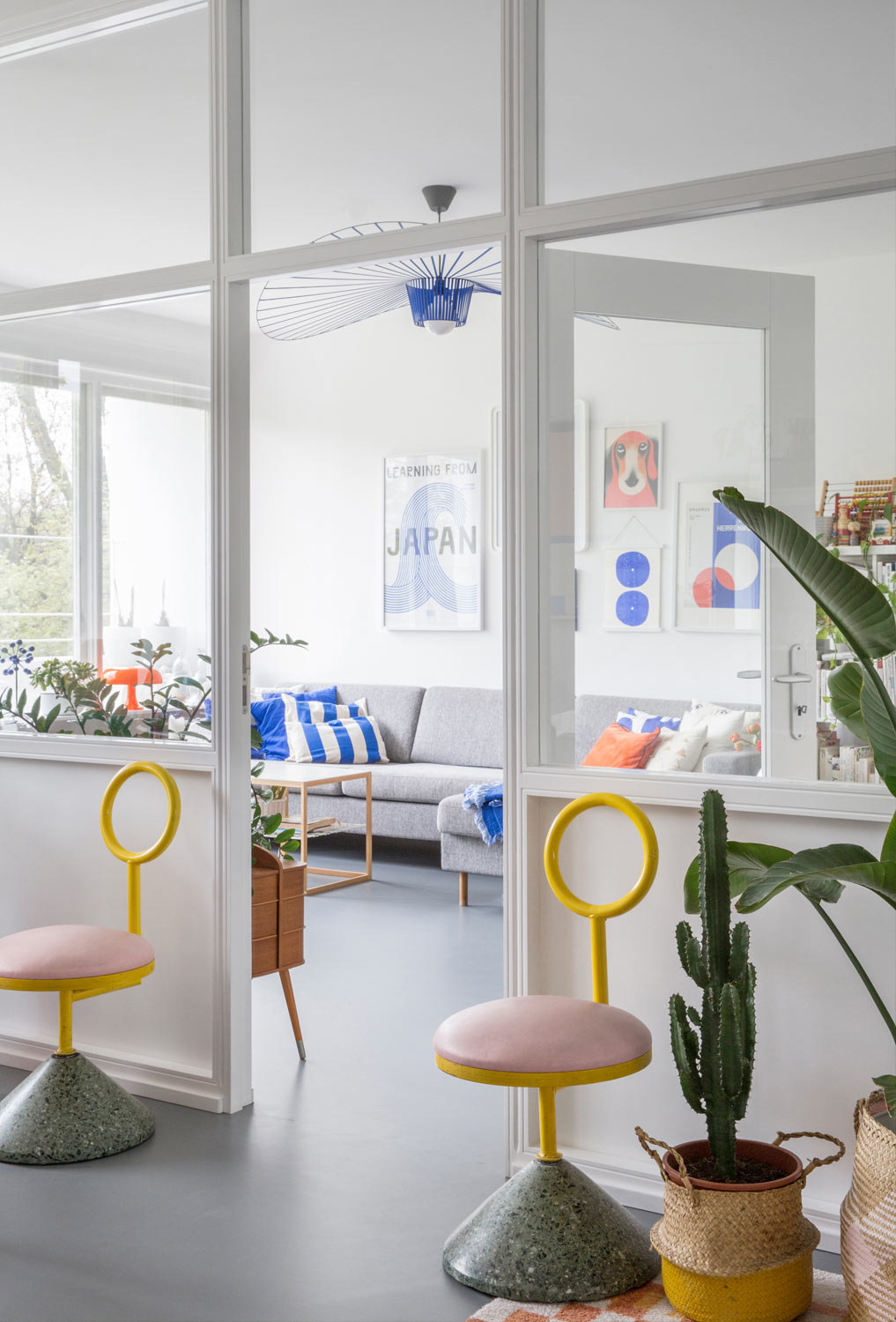 Hansa Quarter apartment, Berlin, Colorsplash, knallige Farben, strong colors, starke Farben, home, living, Wohnung, Zuhause