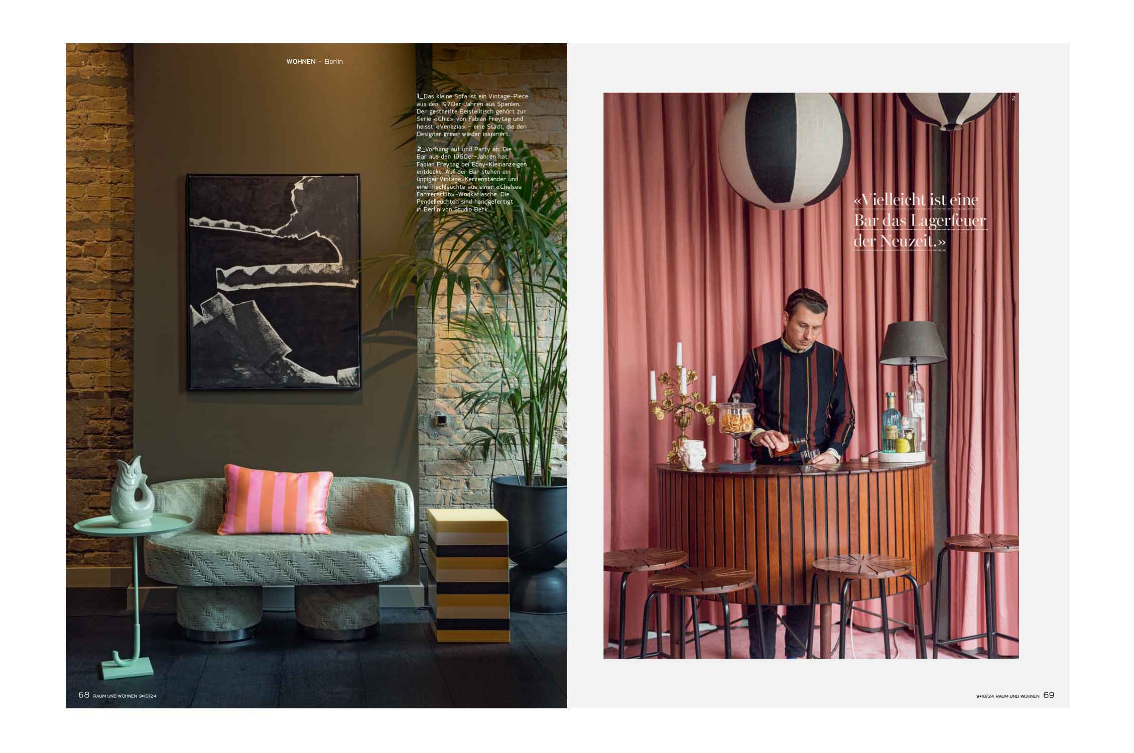 Raum unw Wohnen Berlin,  Interior Design, Interieur, Ausstattung, Living, Wohnen, Style, cozy home, colors, Strong Colors, Starke Farben, Smooth Lightening, Berlin